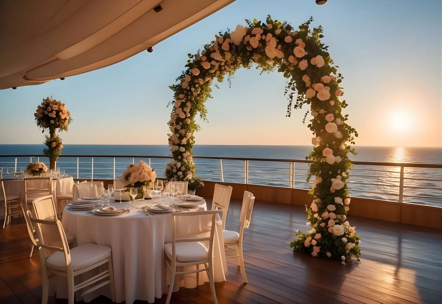City wedding mandap